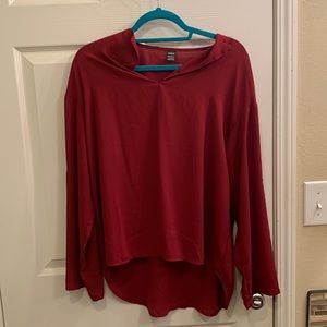 Rolled sleeve Blouse